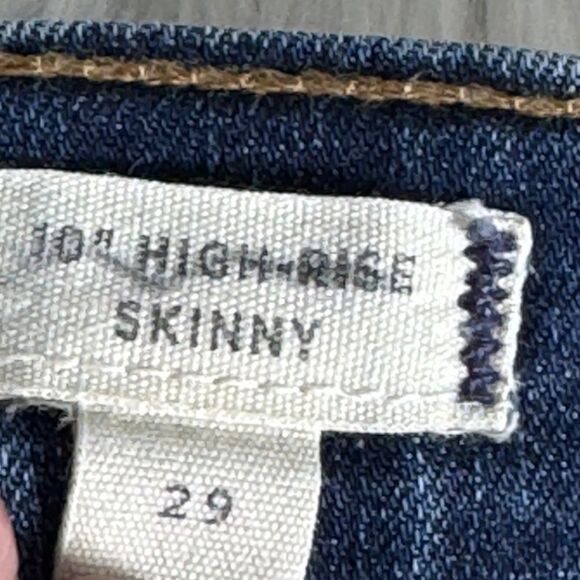 Madewell 10" High Rise Skinny Ripped Knee Jeans Sz 29 - Picture 8 of 10